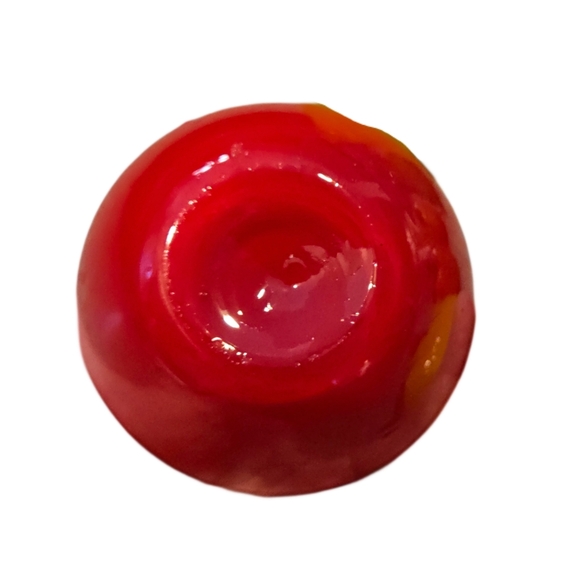 Vintage Hand-Blown Glass Fruit Decor Set 8 Pieces Murano Style Heavy Art Glass - Picture 3 of 8